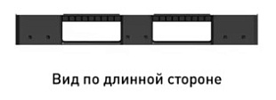 Поддон сплошной пластиковый  на 3 полозьях  ЭКО 1200х800х150