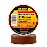 Scotch® 35 Изолента ПВХ Высшего Класса, коричневая