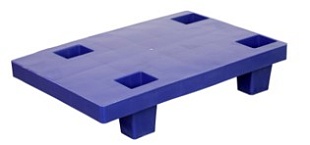 Поддон  сплошной пластиковый на ножках 600х400х140