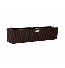 Кашпо прямоугольное RATTAN 12 л коричневый