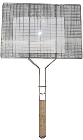 Решетка для мангала с деревянной ручкой