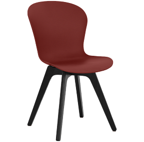 Стул LOFT Ola Dom с пластиковыми ножками бордовый