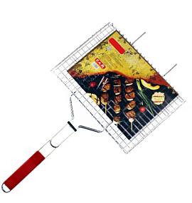 Решетка для мангала с деревянной ручкой