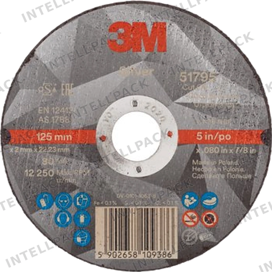 3M™ Silver Отрезной Круг, T41, 180 мм х 3 мм х 22 мм