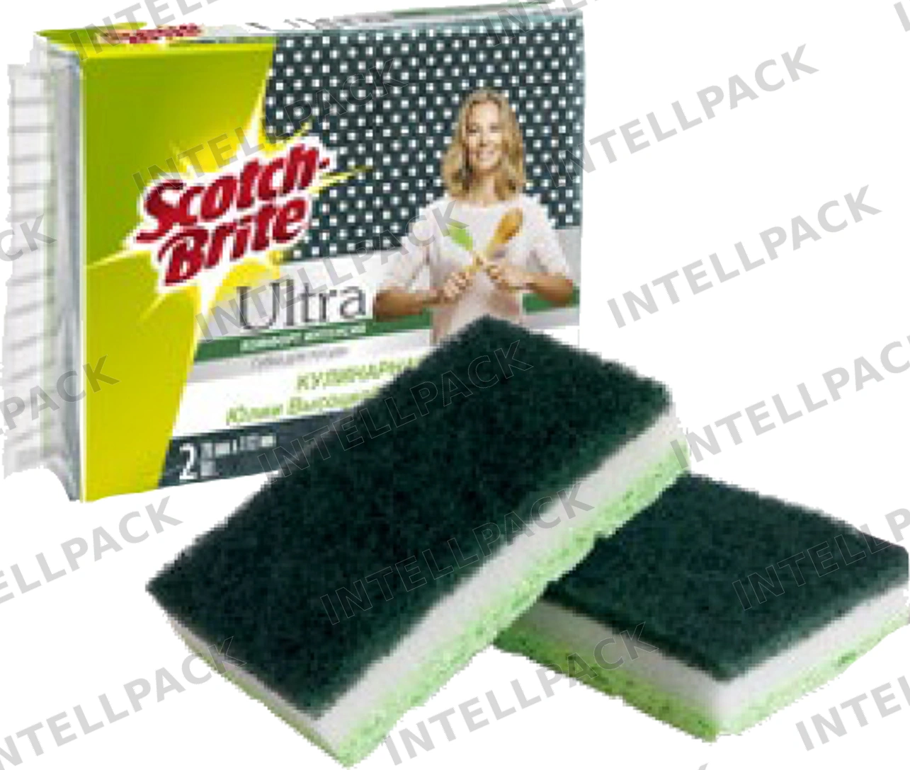 6. Губка Scotch-Brite® ULTRA КОМФОРТ ИНТЕНСИВ для посуды